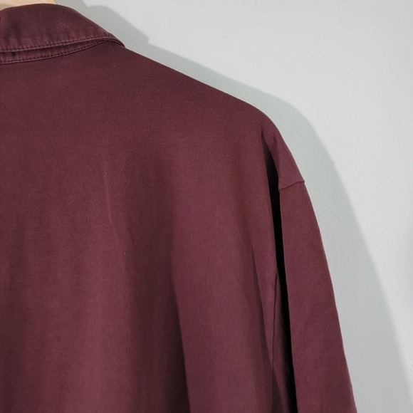 STANDARD James Perse Men's Polo Shirt Sz 5 Brown Short Sleeve USA Logo Cotton - Picture 8 of 10